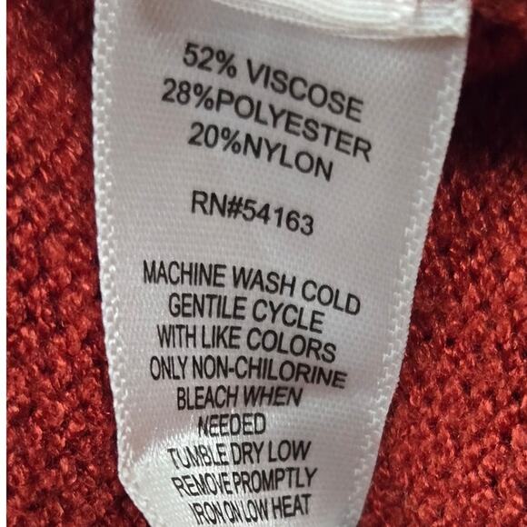 Marc New York Red Cropped Zip Sweater – Size Small - Picture 7 of 10